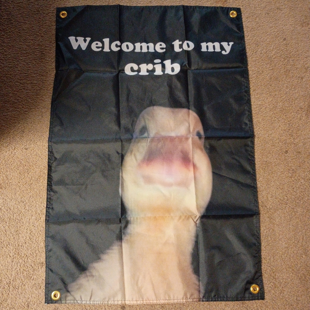 2/$10 Welcome to My Crib Door Tapestry Banner